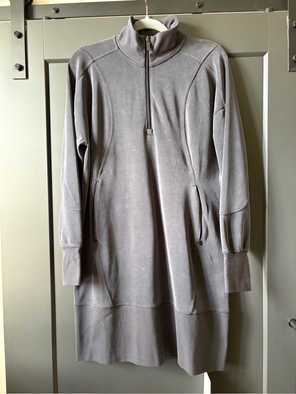 Lululemon Athletica Softstreme Half Zip Long Sleeve Dress